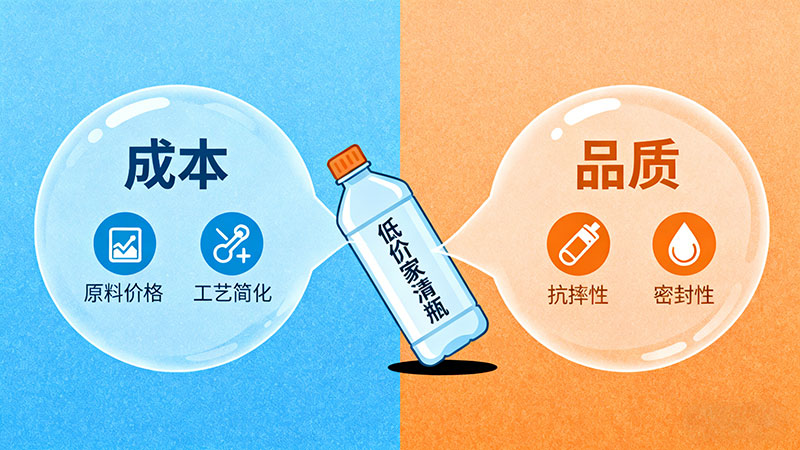 低價家清塑料瓶質(zhì)量痛點(diǎn)與成本博弈